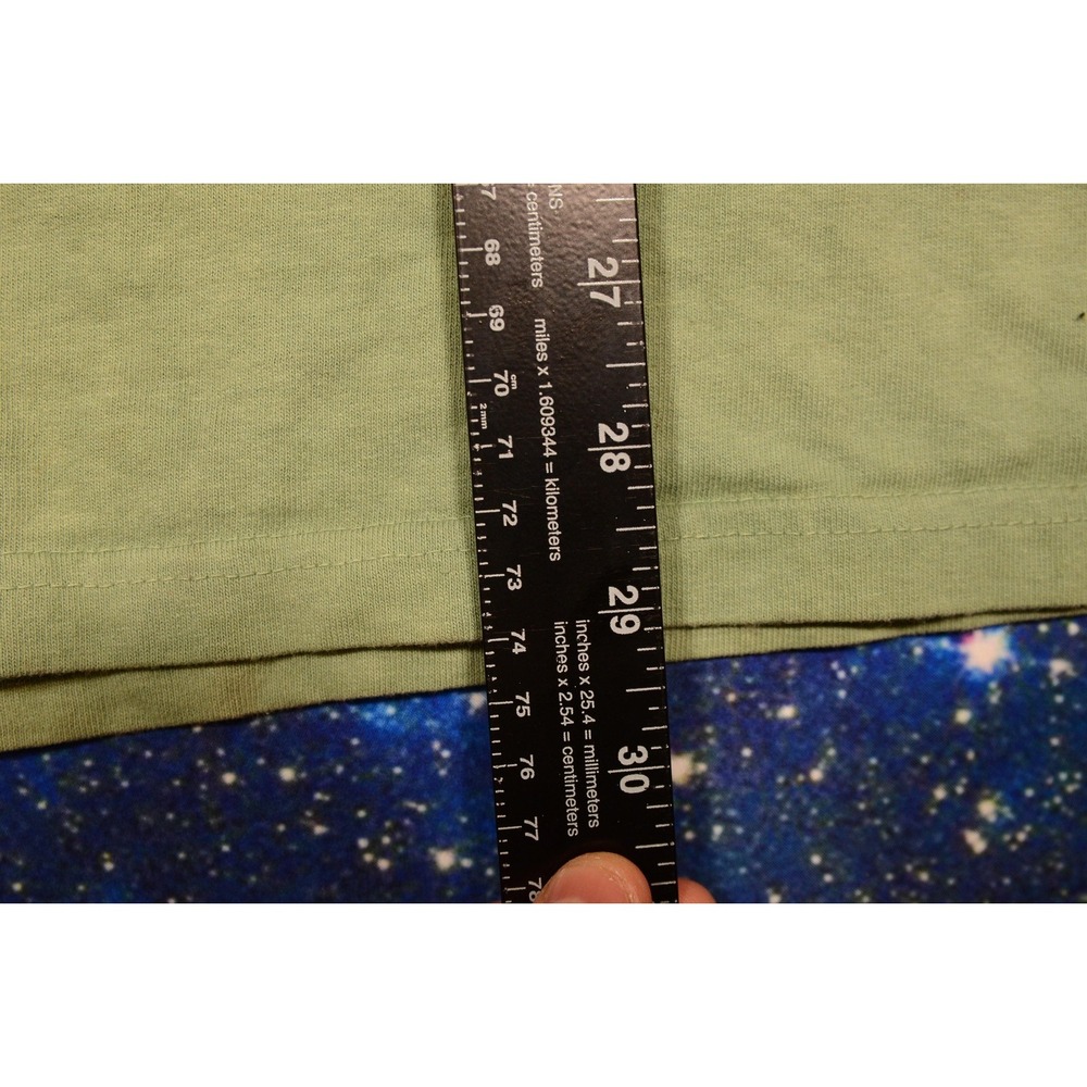 Real Bad Man Shirt Mens Medium Blue Green Tie Dye Sun Graphic Made in USA RBM‎ - Picture 8 of 8